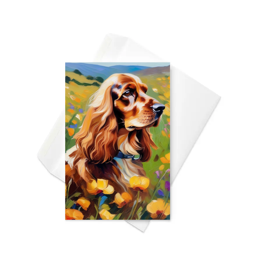 PugMug Custom English Cocker Spaniel Greeting Card