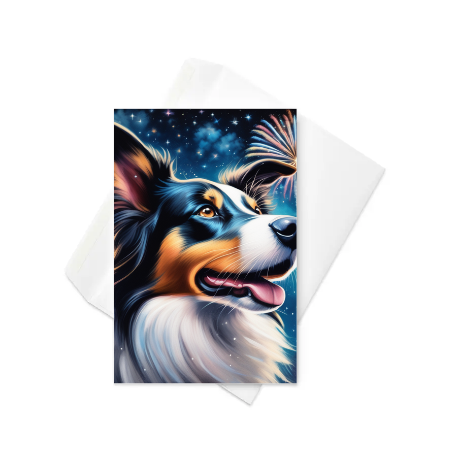 PugMug Custom Border Collie Greeting Card