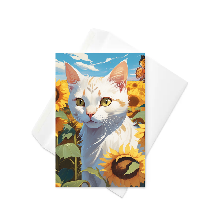PugMug Custom White Exotic Cat Greeting Card