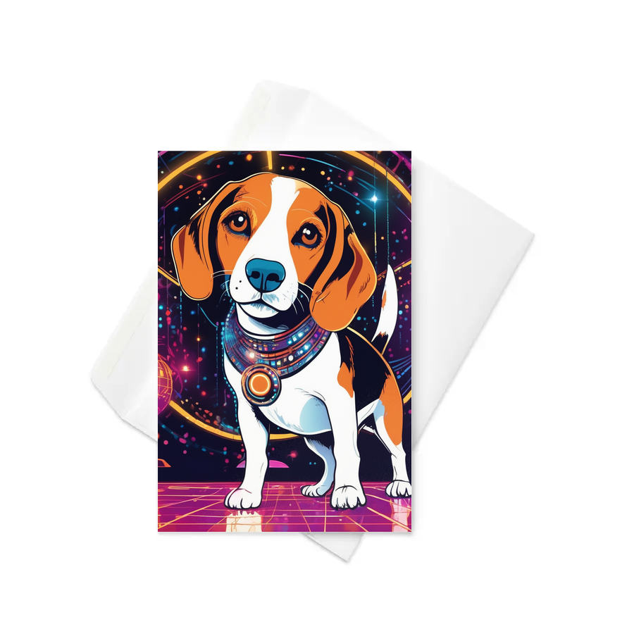 PugMug Custom Beagle Greeting Card