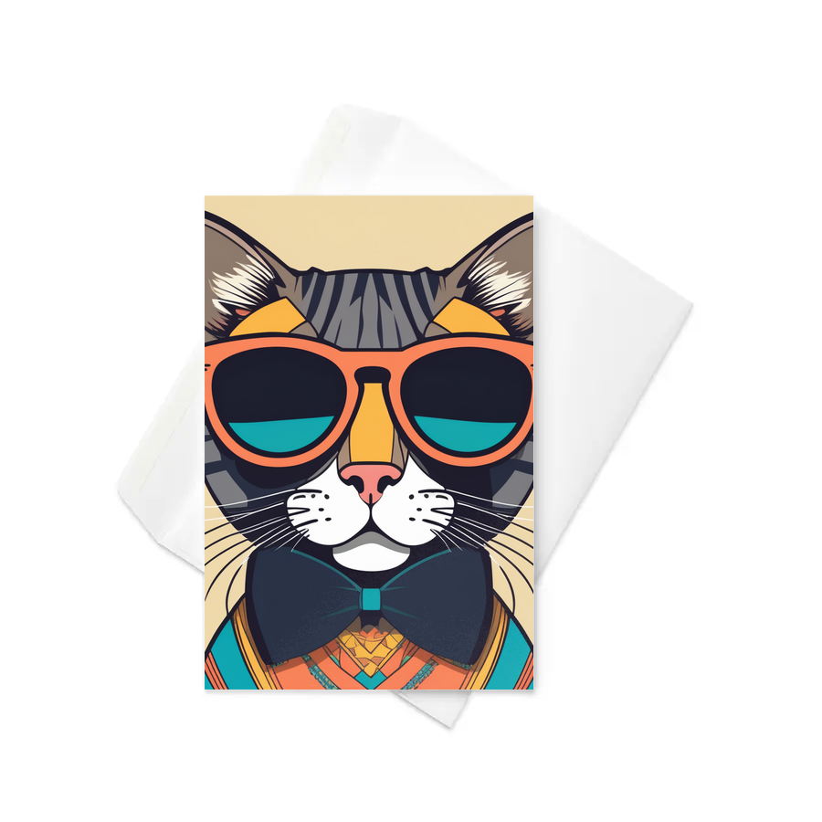 PugMug Custom Tabby Exotic Cat Greeting Card
