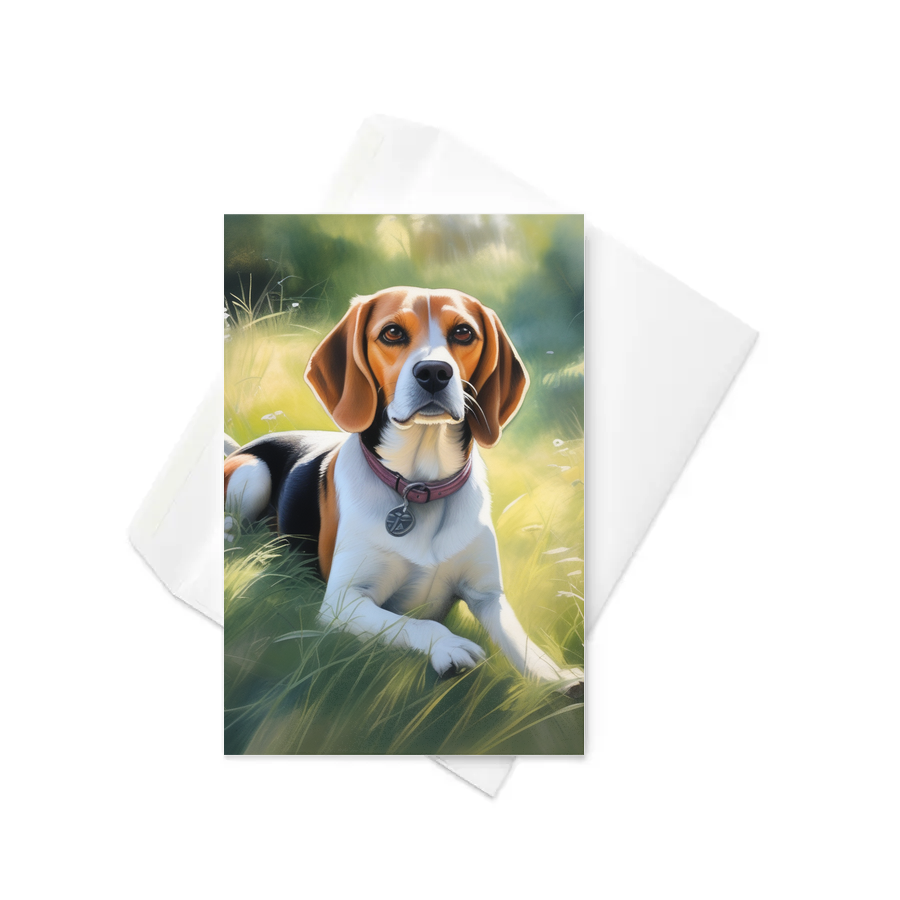 PugMug Custom Beagle Greeting Card