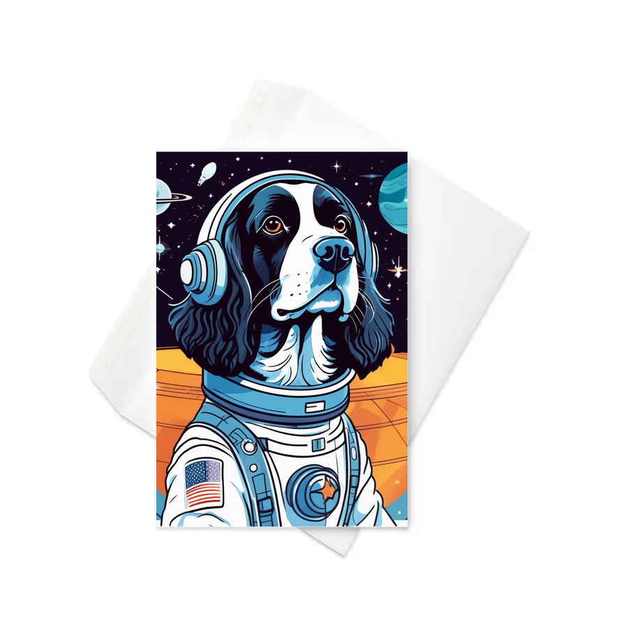 PugMug Custom English Springer Spaniel Greeting Card