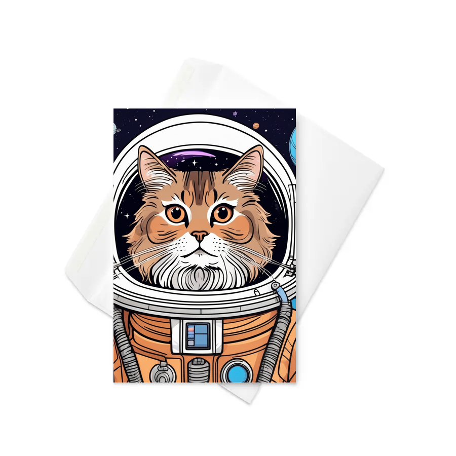 PugMug Custom Tabby Persian Cat Greeting Card