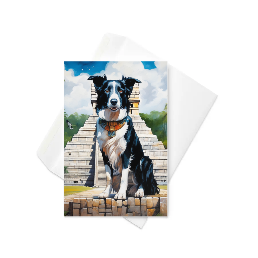 PugMug Custom Border Collie Greeting Card