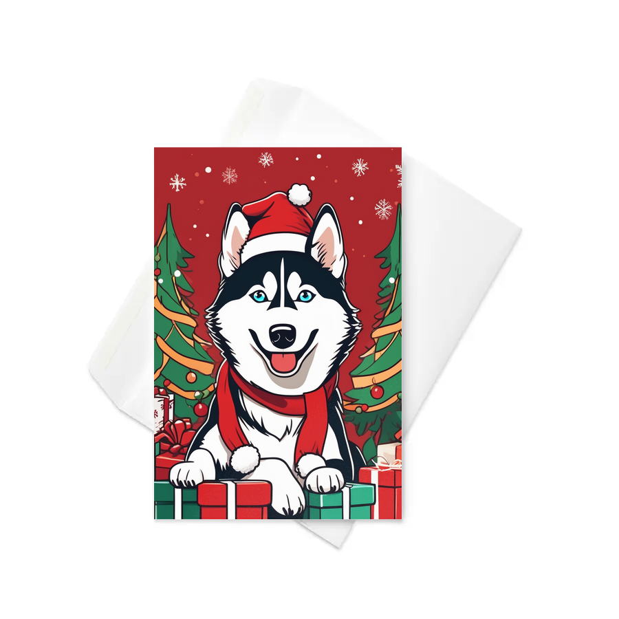 PugMug Custom Siberian Husky Greeting Card