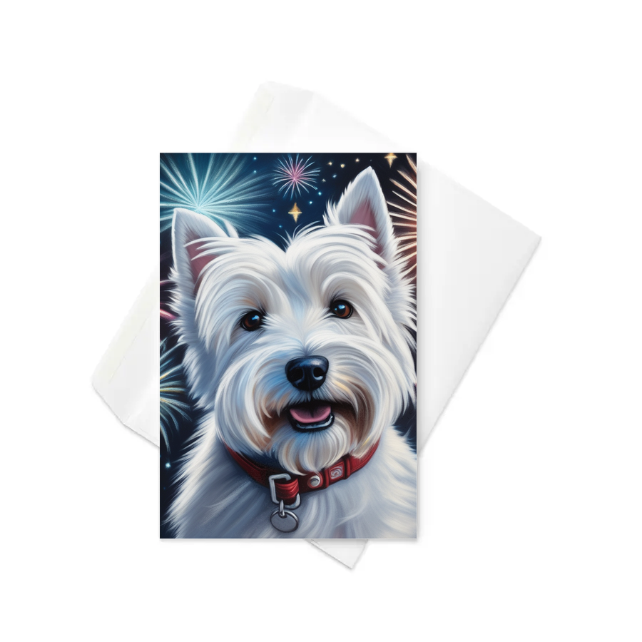 PugMug Custom West Highland White Terrier Greeting Card