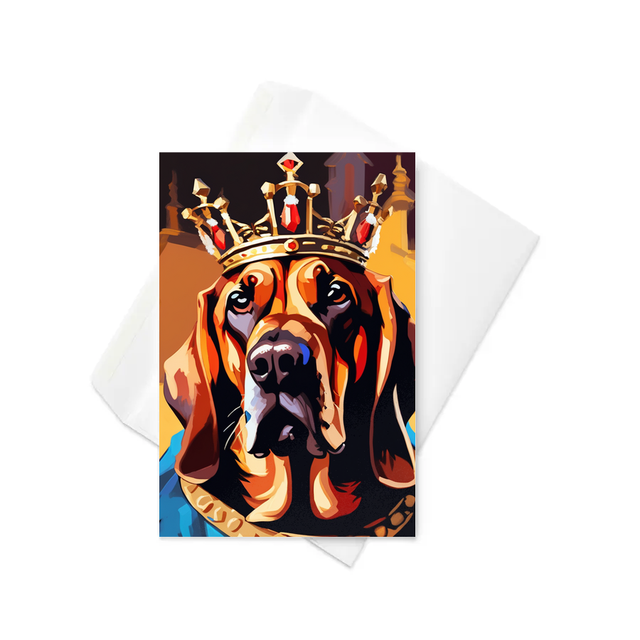 PugMug Custom Bloodhound Greeting Card