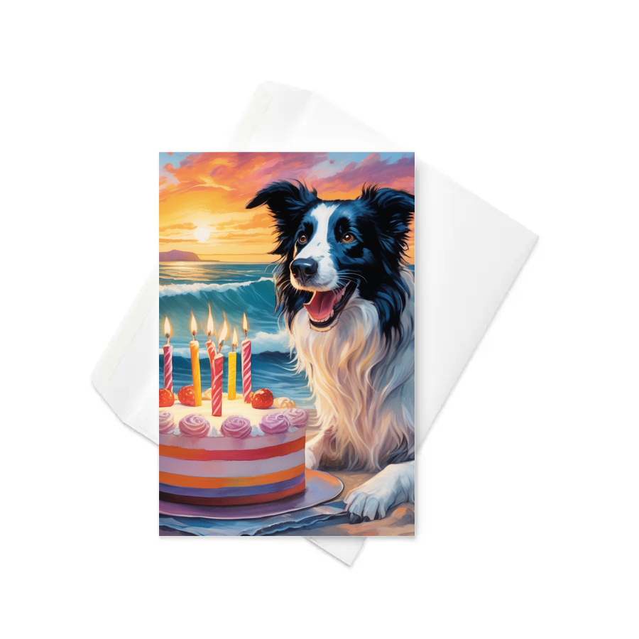 PugMug Custom Border Collie Greeting Card