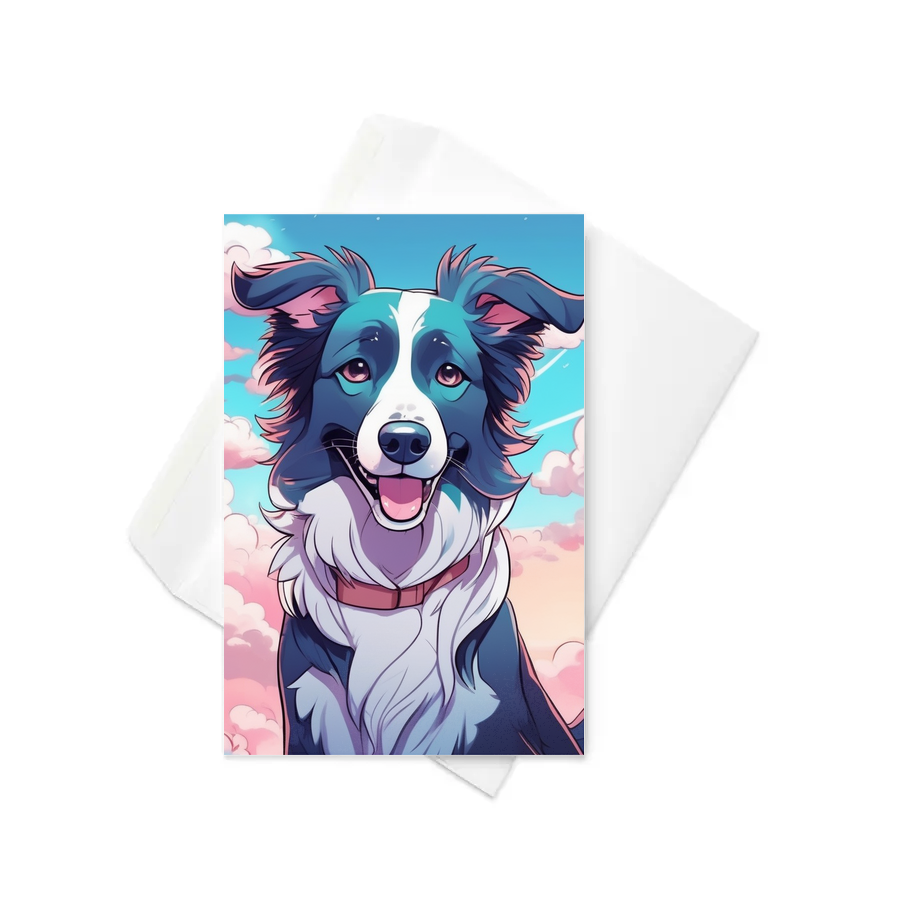 PugMug Custom Border Collie Greeting Card