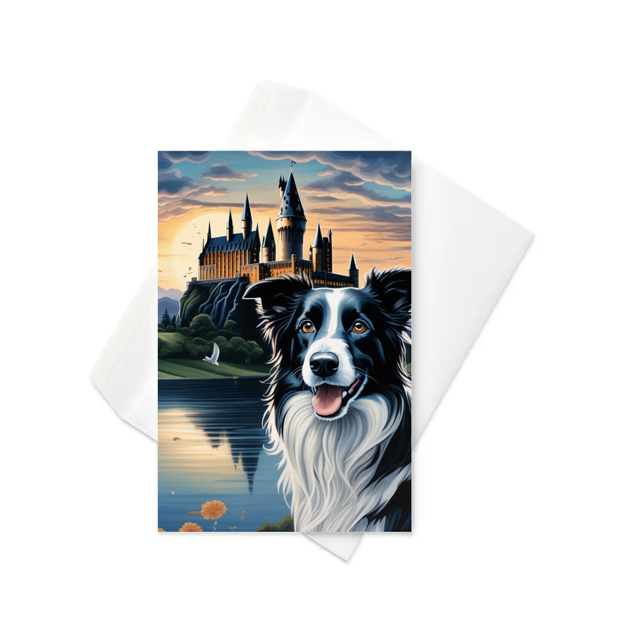PugMug Custom Border Collie Greeting Card