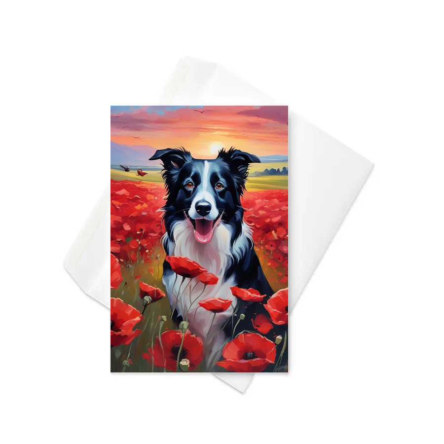 PugMug Custom Border Collie Greeting Card