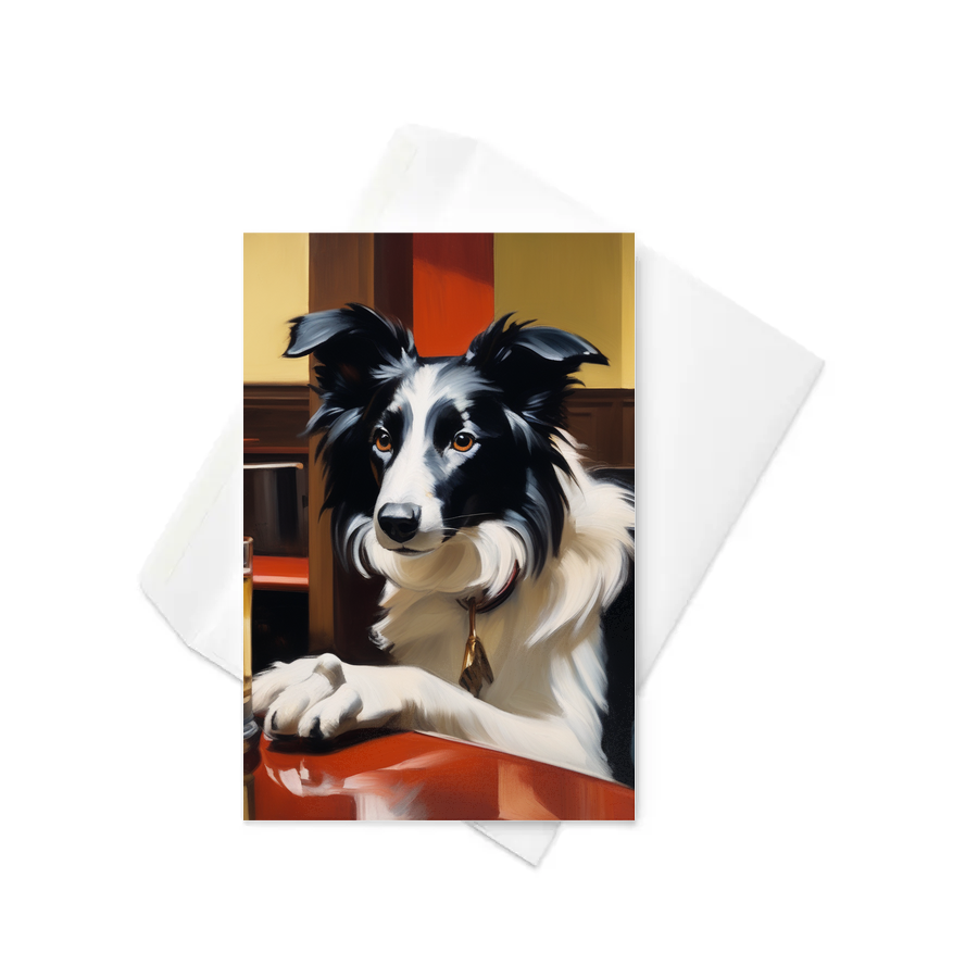 PugMug Custom Border Collie Greeting Card