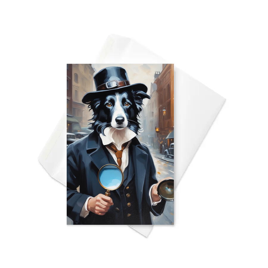 PugMug Custom Border Collie Greeting Card