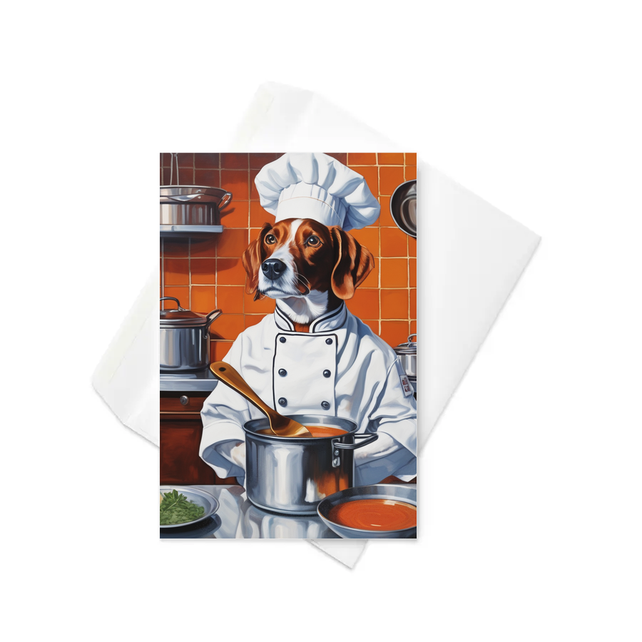 PugMug Custom Brittany Dog Greeting Card