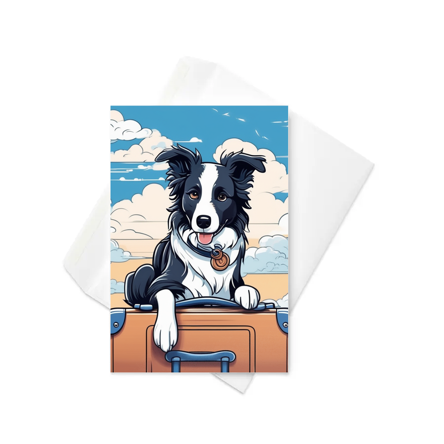 PugMug Custom Border Collie Greeting Card