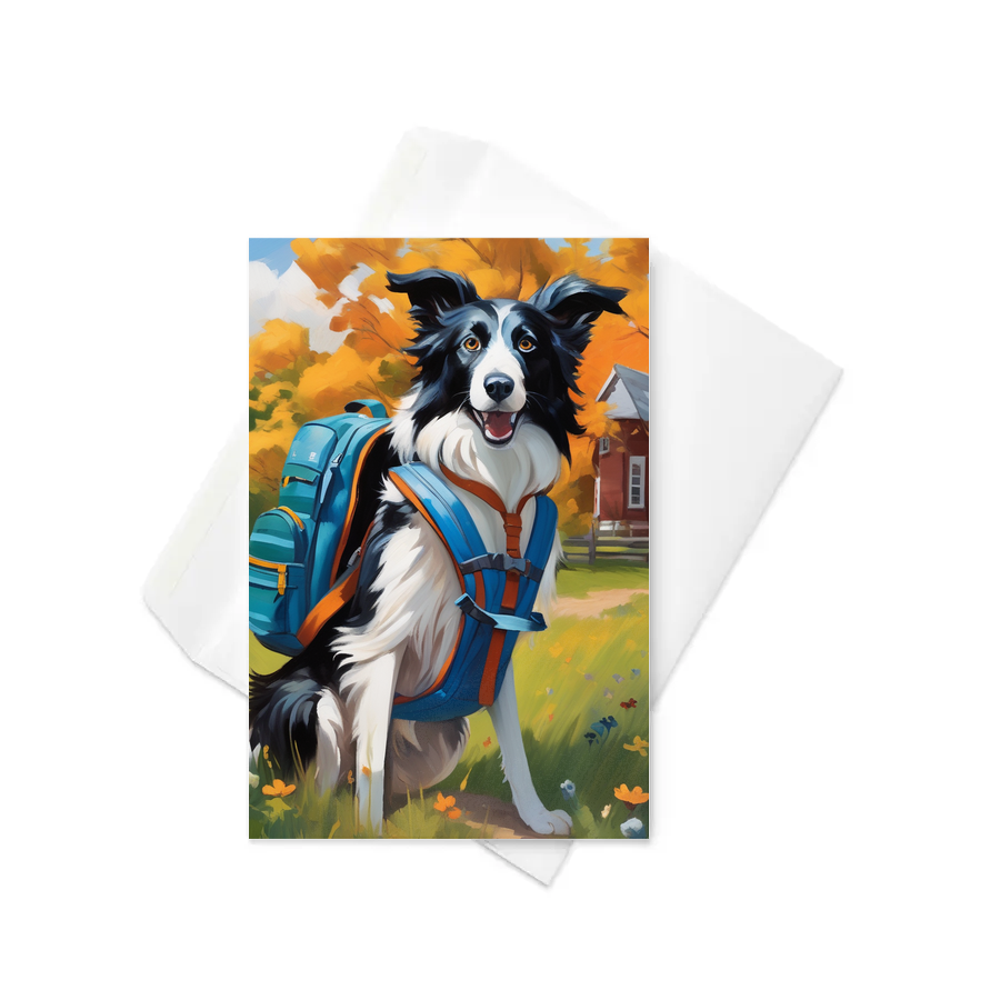 PugMug Custom Border Collie Greeting Card