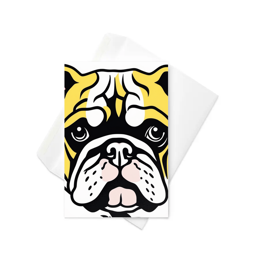 PugMug Custom Bulldog Greeting Card