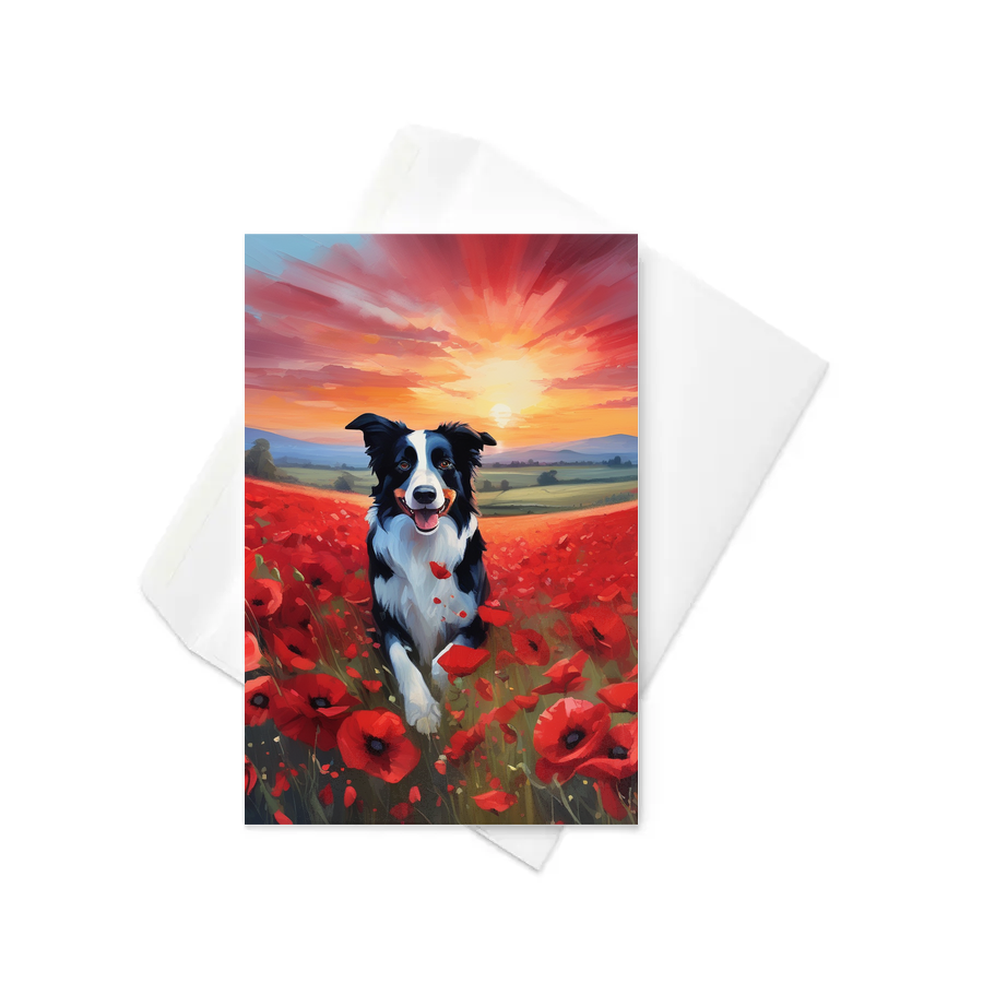 PugMug Custom Border Collie Greeting Card