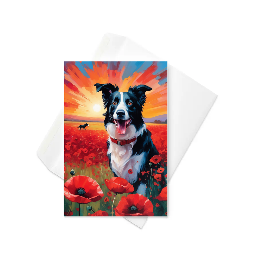 PugMug Custom Border Collie Greeting Card