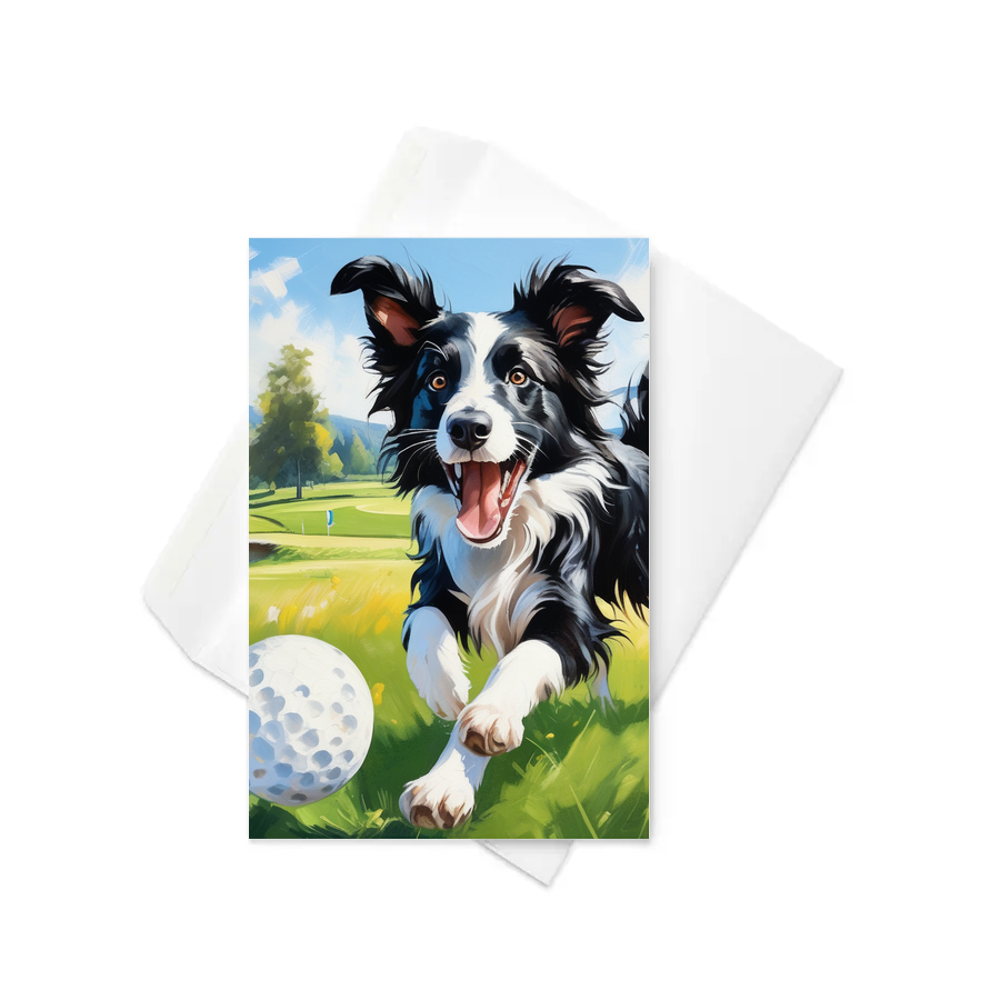 PugMug Custom Border Collie Greeting Card