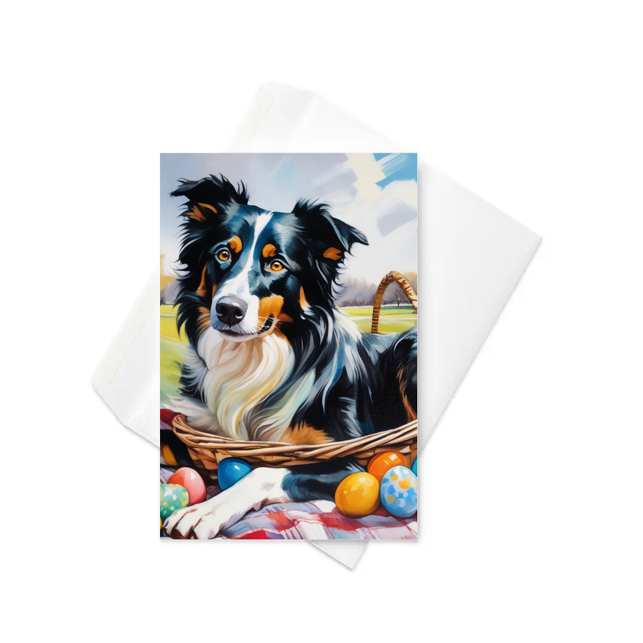 PugMug Custom Border Collie Greeting Card