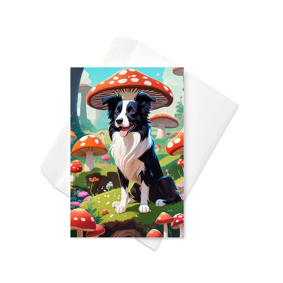 PugMug Custom Border Collie Greeting Card