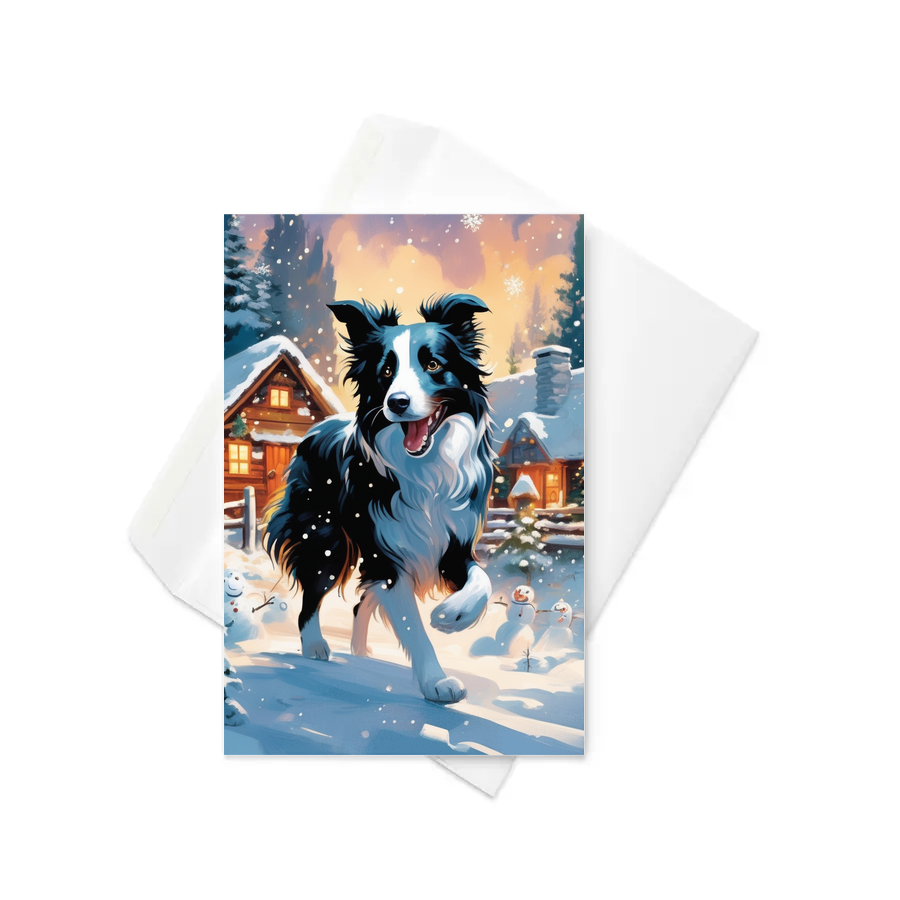 PugMug Custom Border Collie Greeting Card