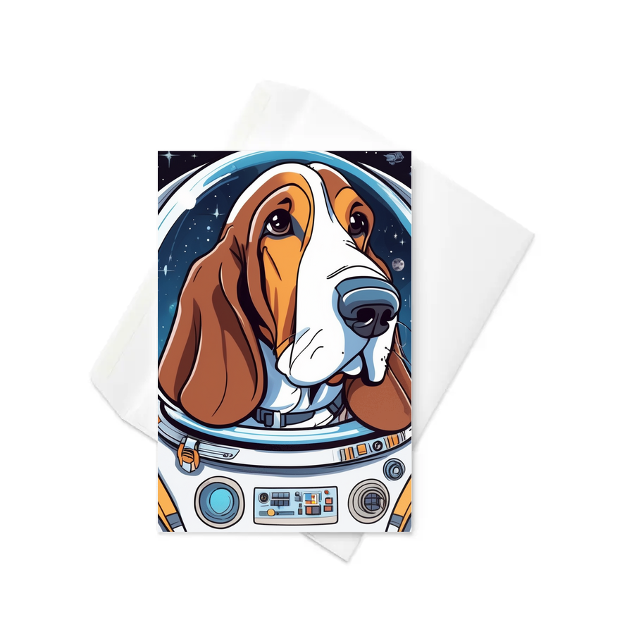 PugMug Custom Basset Hound Greeting Card