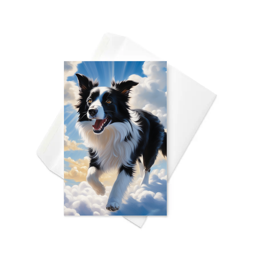 PugMug Custom Border Collie Greeting Card