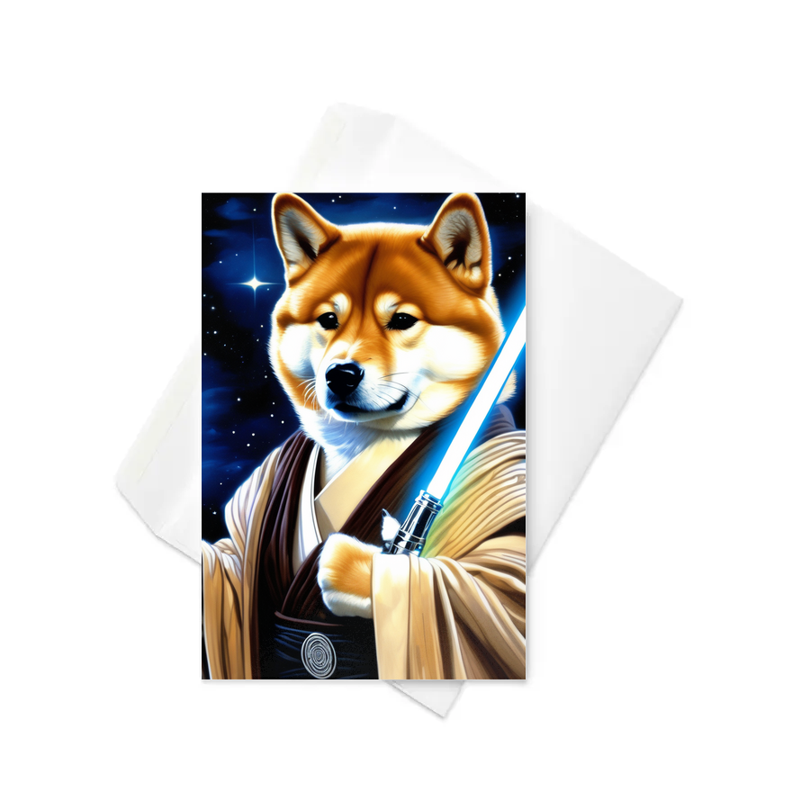 PugMug Custom Shiba Inu Greeting Card