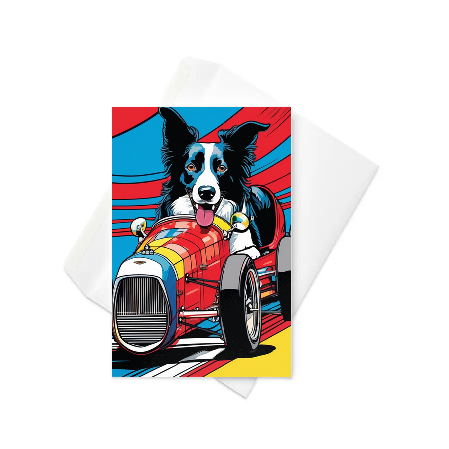 PugMug Custom Border Collie Greeting Card