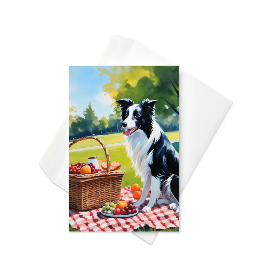 PugMug Custom Border Collie Greeting Card