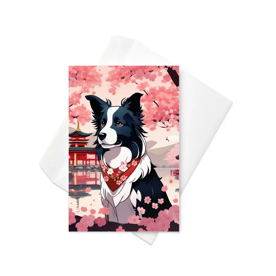 PugMug Custom Border Collie Greeting Card