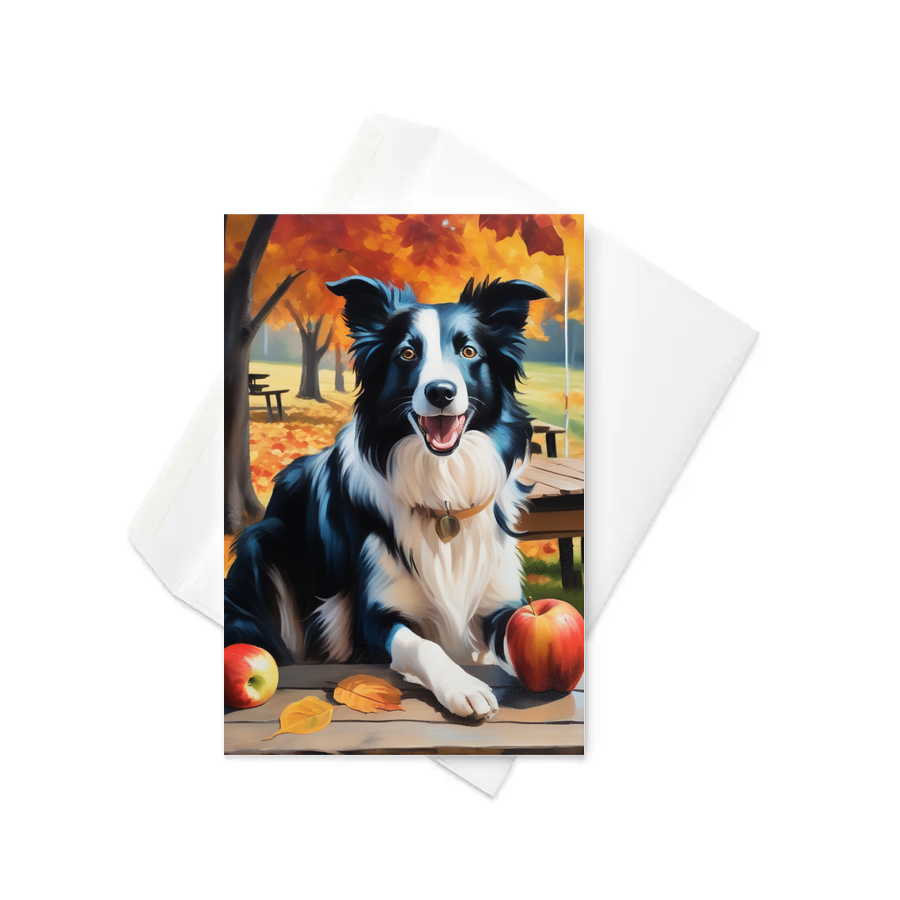 PugMug Custom Border Collie Greeting Card