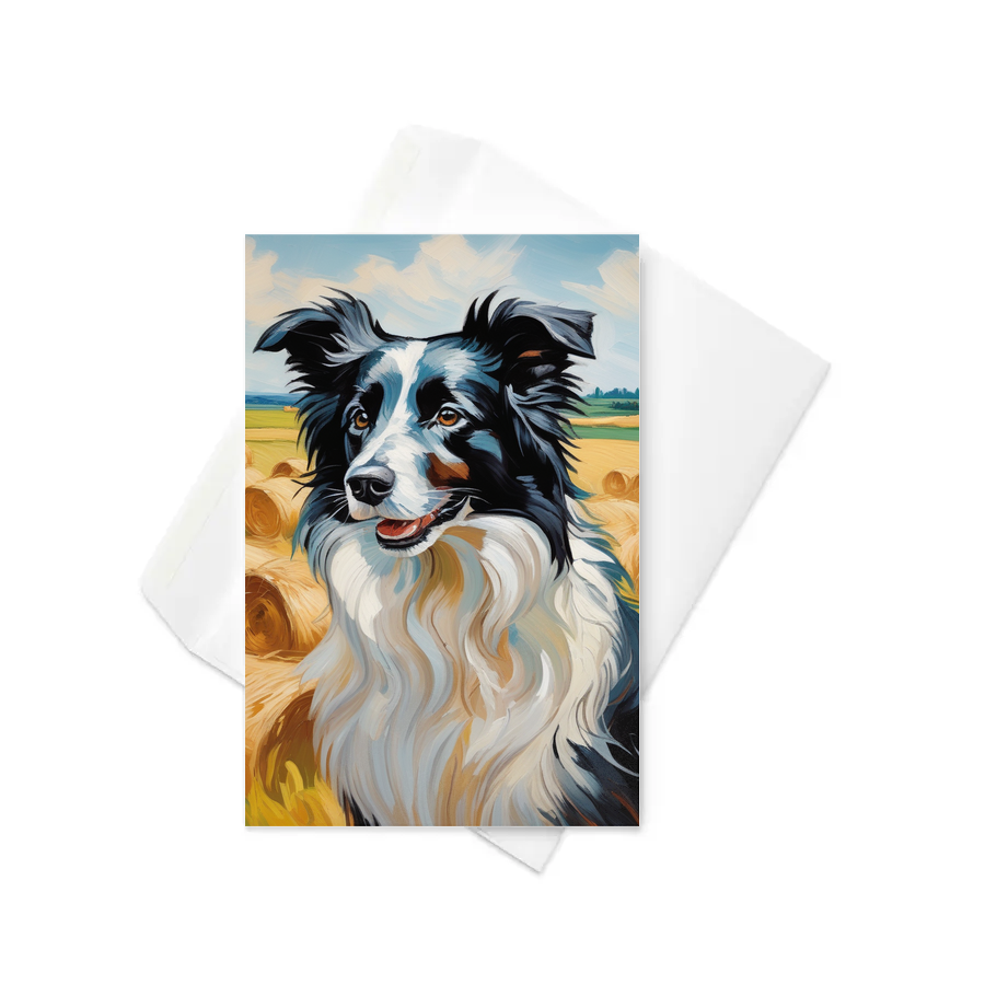 PugMug Custom Border Collie Greeting Card