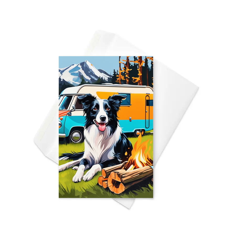 PugMug Custom Border Collie Greeting Card