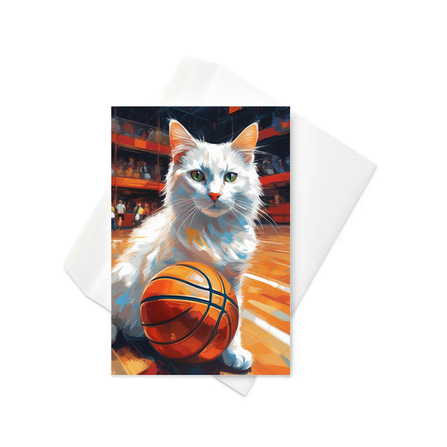 PugMug Custom White Companion Cat Greeting Card