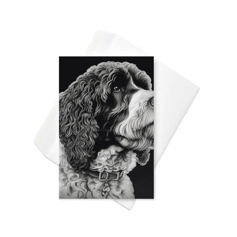 PugMug Custom Portuguese Water Dog Greeting Card