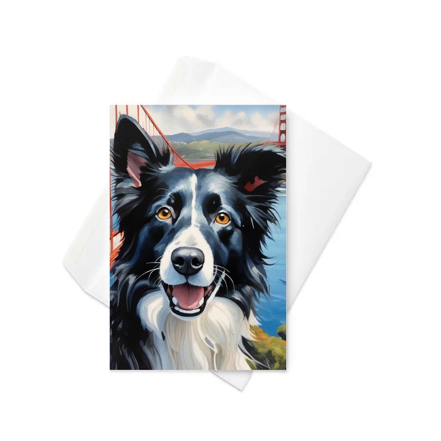 PugMug Custom Border Collie Greeting Card