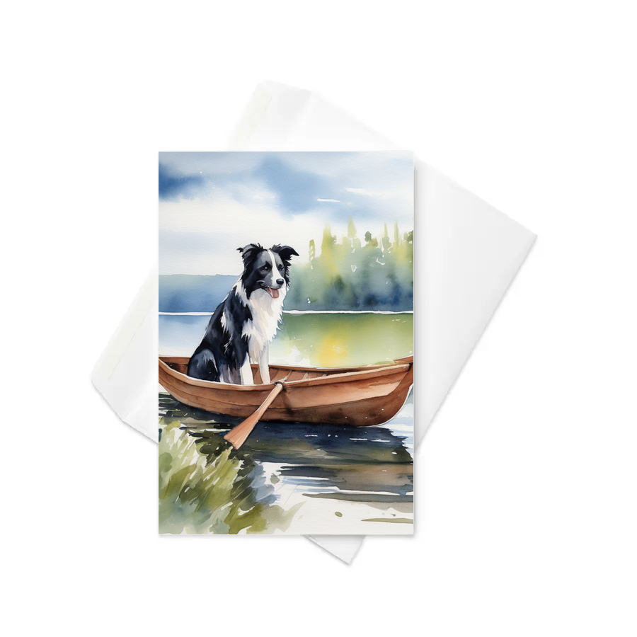 PugMug Custom Border Collie Greeting Card