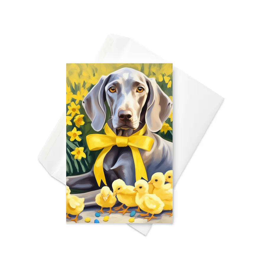 PugMug Custom Weimaraner Greeting Card
