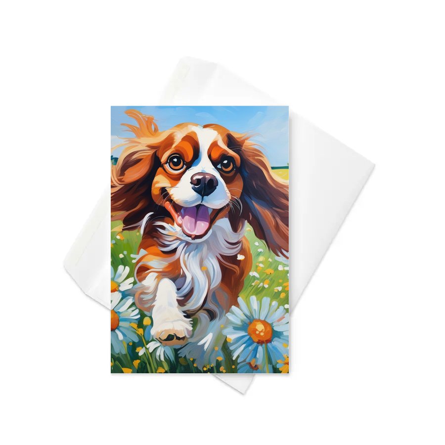PugMug Custom Cavalier King Charles Spaniel Greeting Card