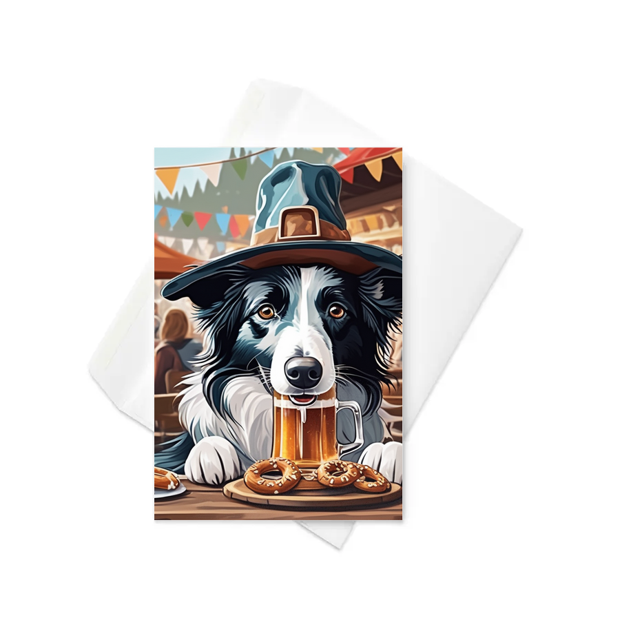 PugMug Custom Border Collie Greeting Card