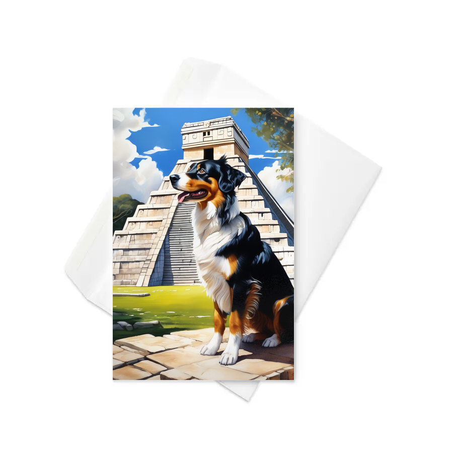 PugMug Custom Miniature American Shepherd Greeting Card
