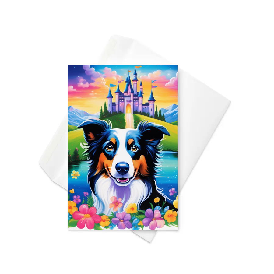 PugMug Custom Border Collie Greeting Card