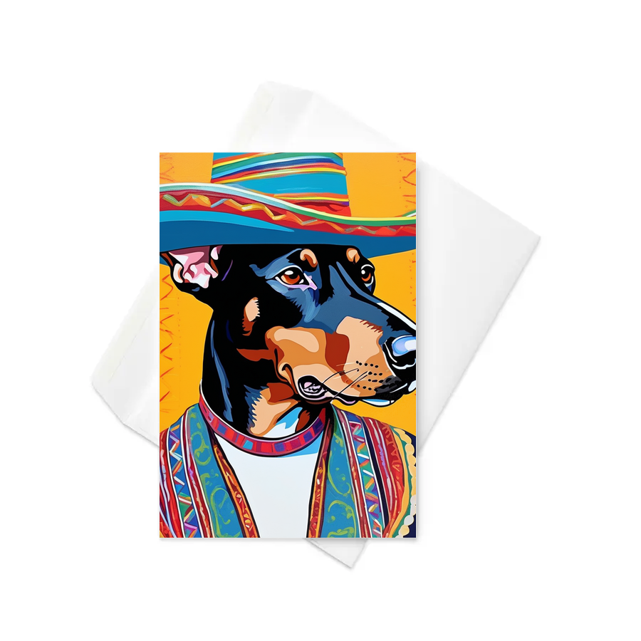 PugMug Custom Doberman Pinscher Greeting Card