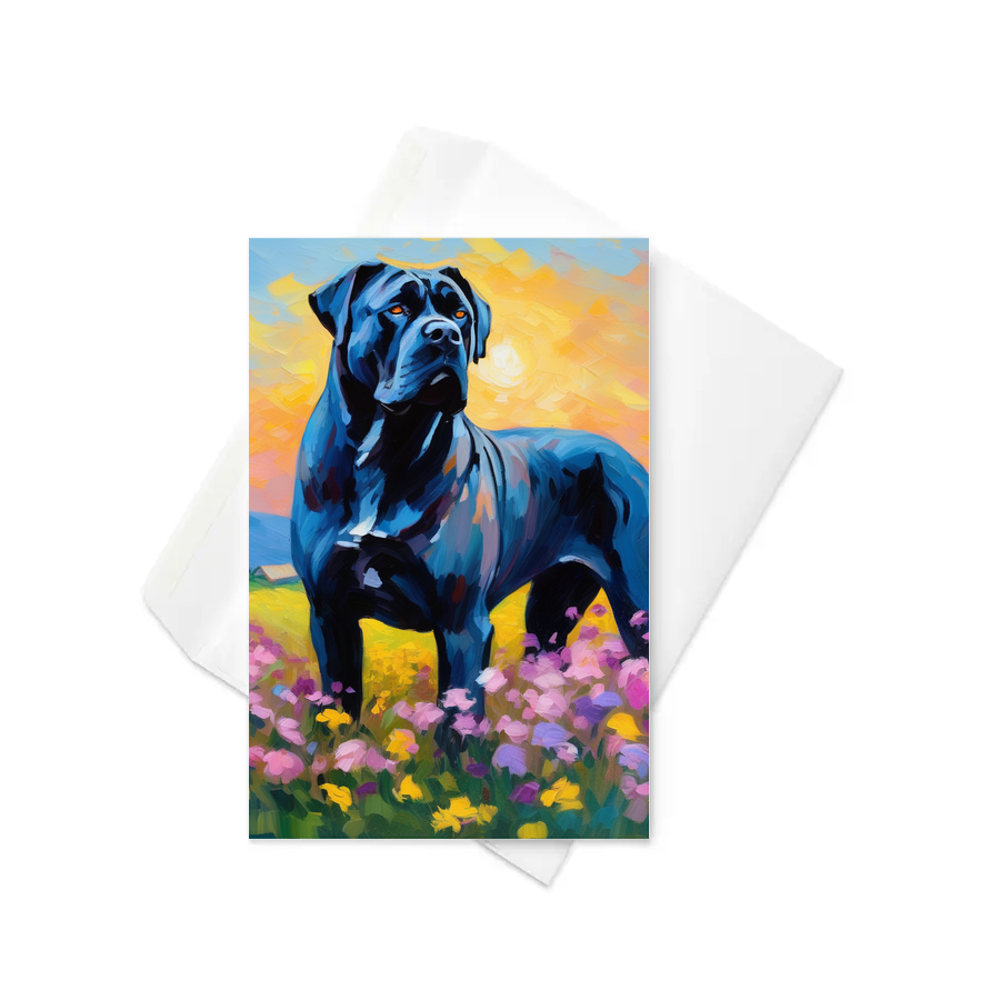 PugMug Custom Cane Corso Greeting Card