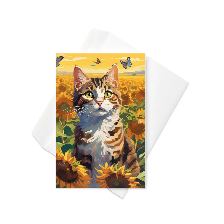 PugMug Custom Tabby Companion Cat Greeting Card