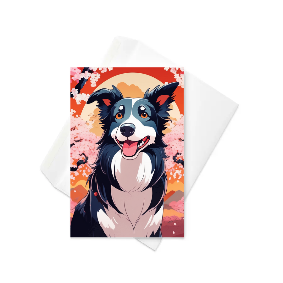 PugMug Custom Border Collie Greeting Card